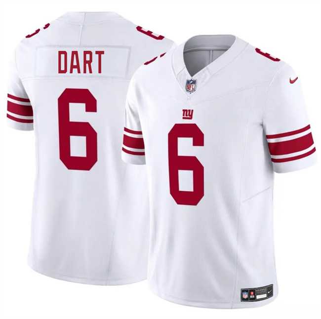 Men & Women & Youth New York Giants #6 Jaxson Dart White 2025 Draft F.U.S.E. Vapor Untouchable Limited Stitched Jersey->new york giants->NFL Jersey
